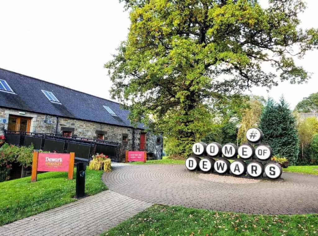 The Dewars Distillery Sign