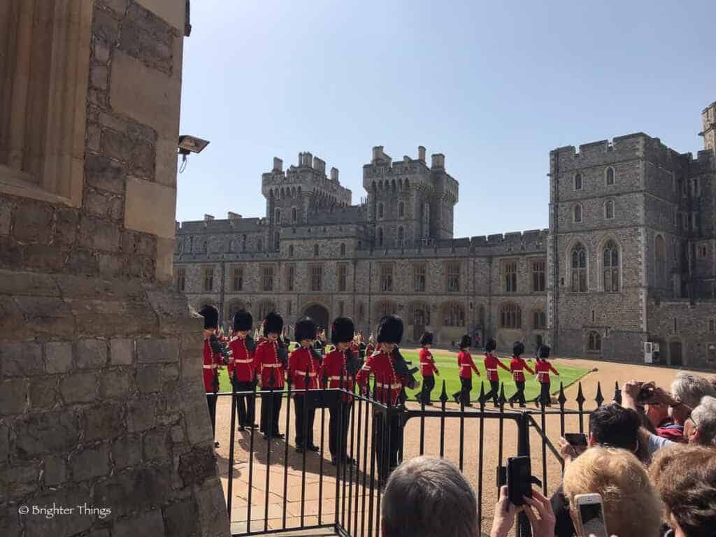 Changing of the guard at Windsor Castle