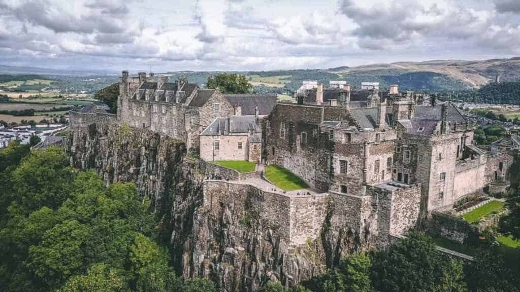Aerial of Stirling Castle