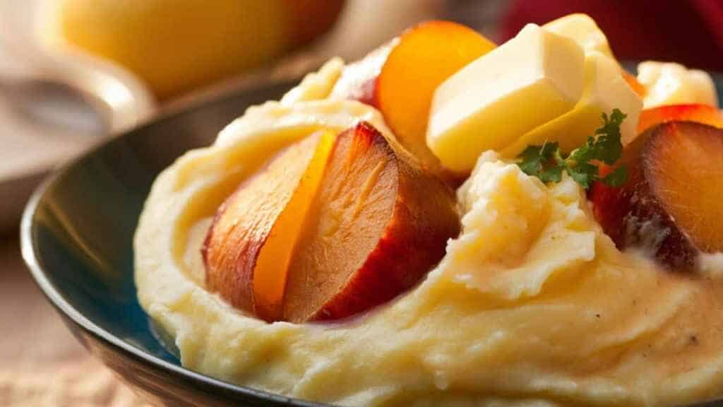 Clapshot - Scottish side dish of mashed potatoes, rutabaga, and butter.