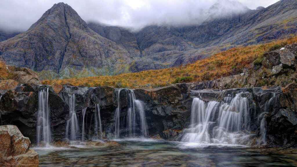 Fairy Pools waterfalls, Isle of Skye, Scotland