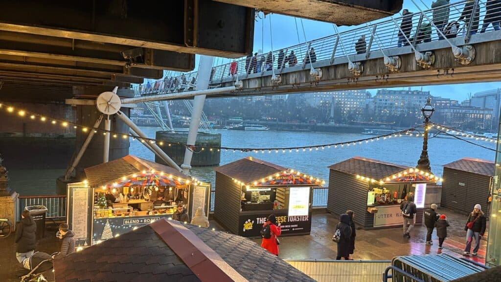 Southbank Christmas Market, London England