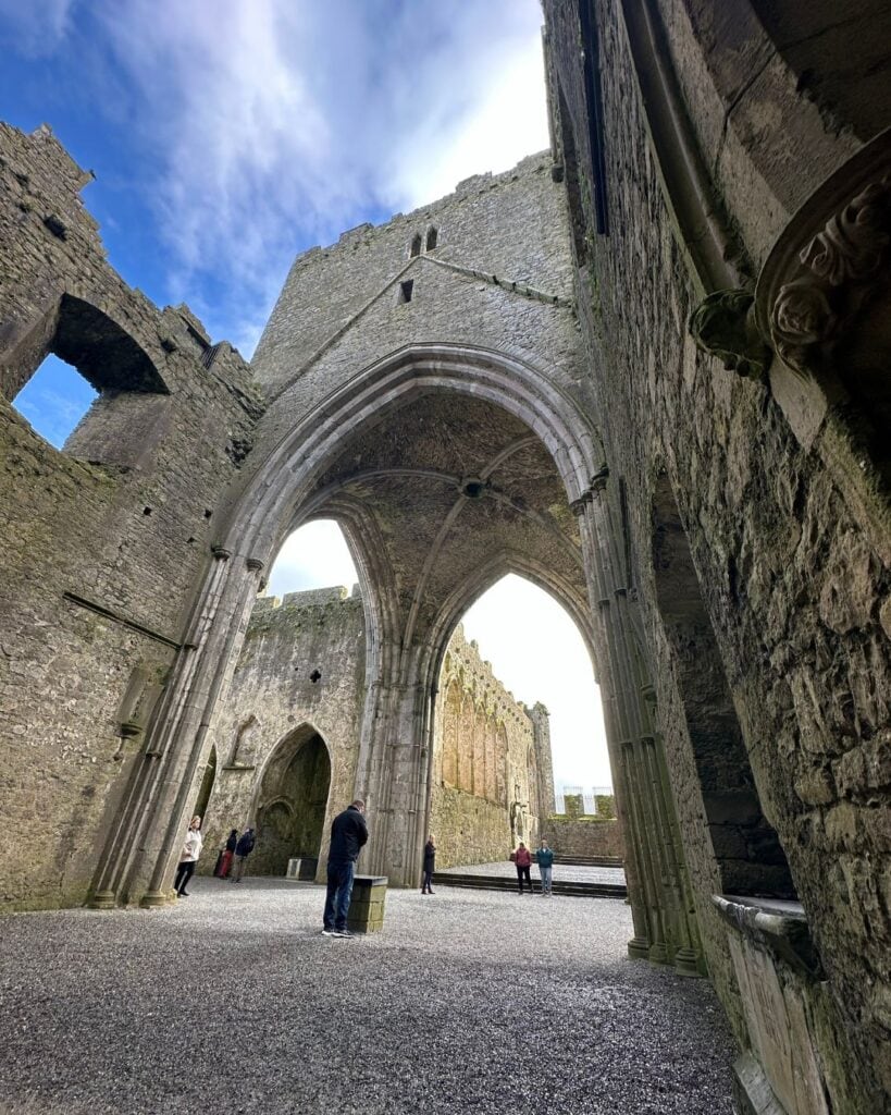 Inside the ruins of the Rock of Cashel, Ireland