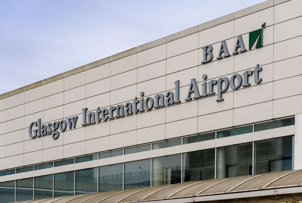 Glasgow airport terminal building