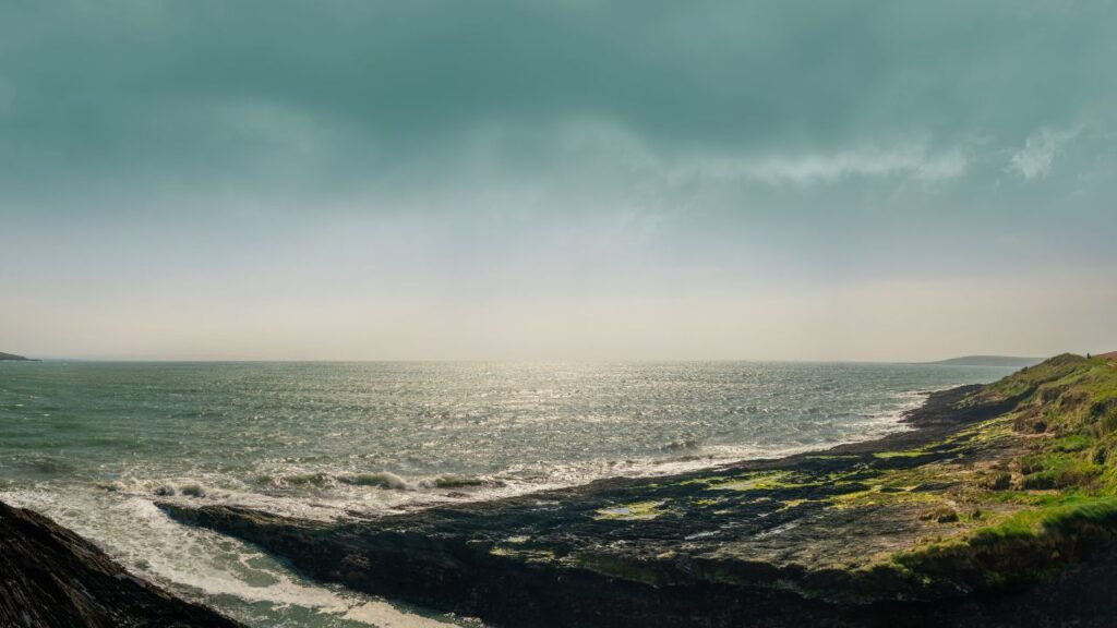 View from on spring day Courtmacsherry Coast Loop, County Cork, Ireland