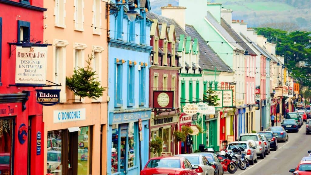Colorful houses in Kenmare, Ireland