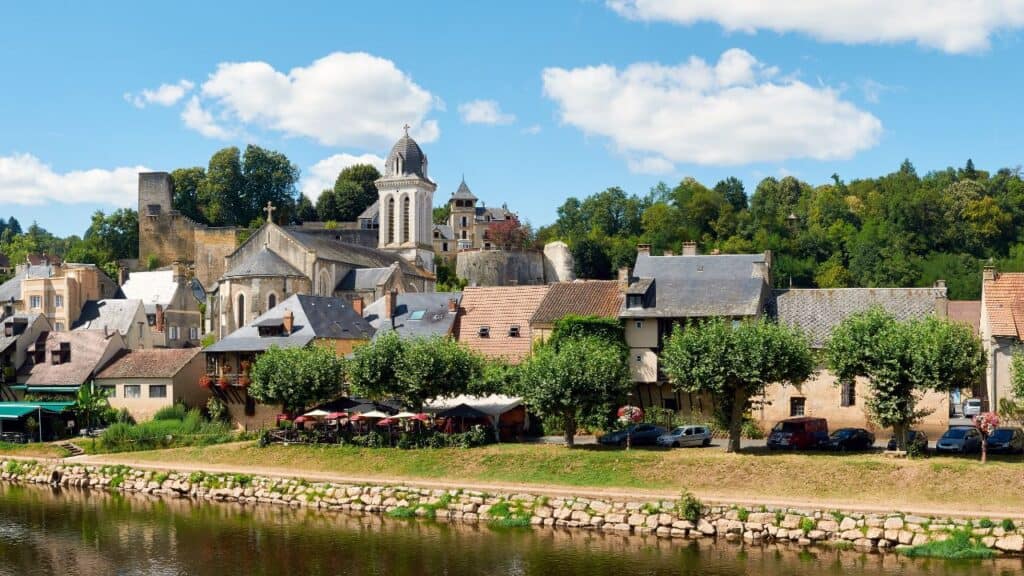 The town of Montignac, France
