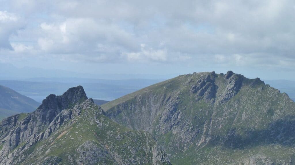 Cìr Mhòr and Caisteal Abhail on the island of Arran, Scotland