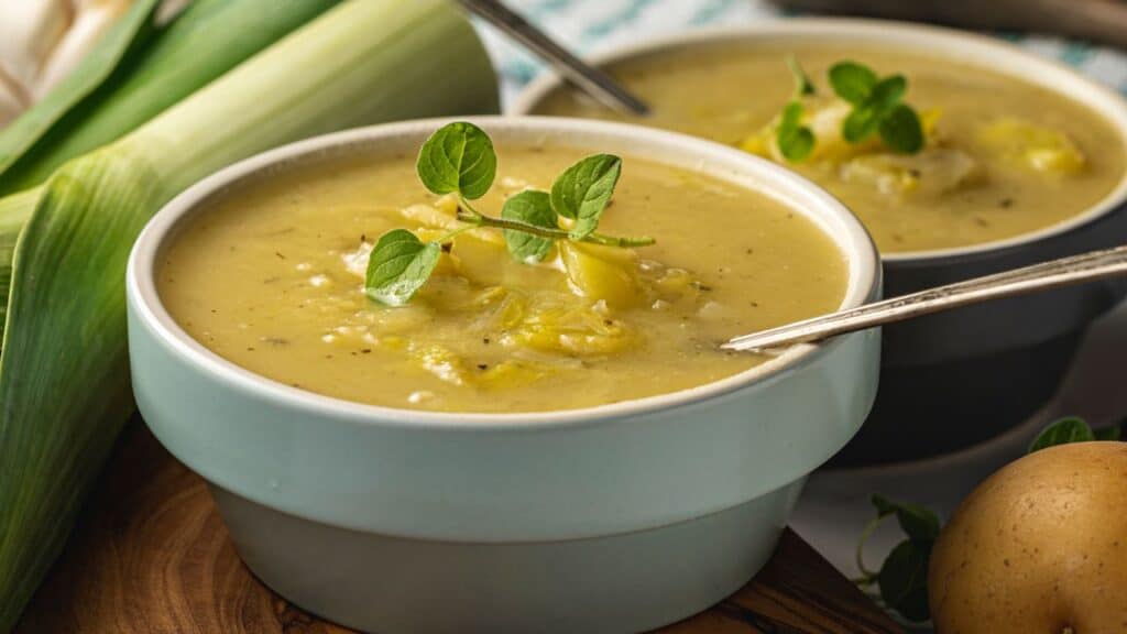 Leek and potato soup