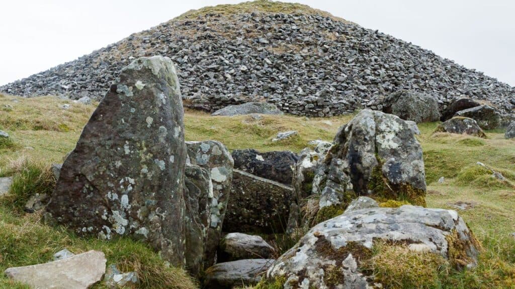 Loughcrew Historic Passage Tomb Relic near Oldcastle, County Meath, Ireland