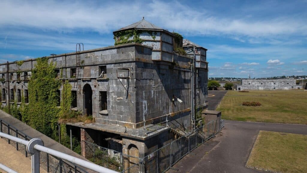 Old abandoned prison. Spike island in Ireland