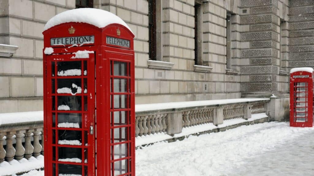 London England winter