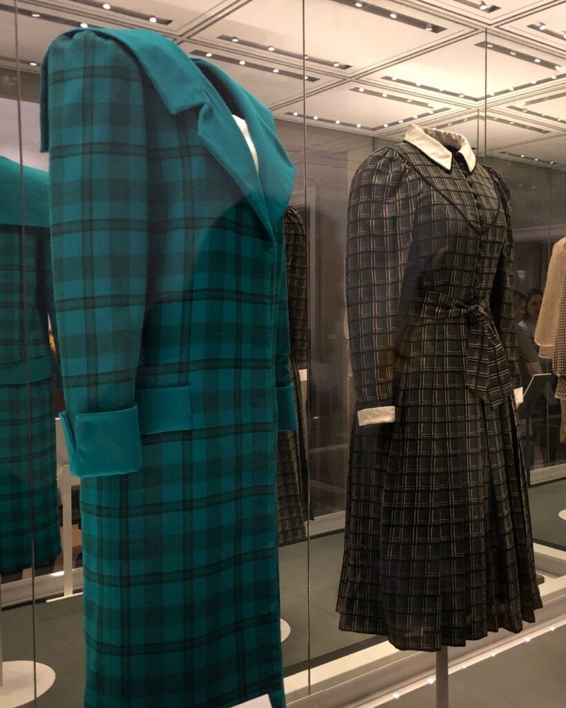 Princess Diana's Blue Tartan Suit