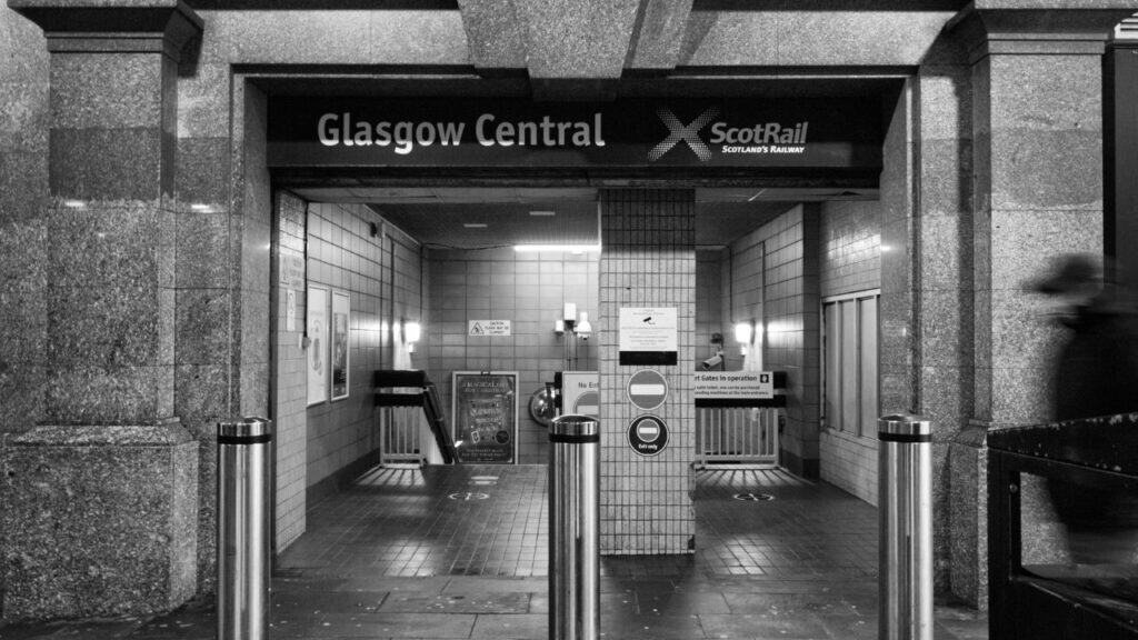The Glasgow Central Station Gates in Scotland, Scotrail