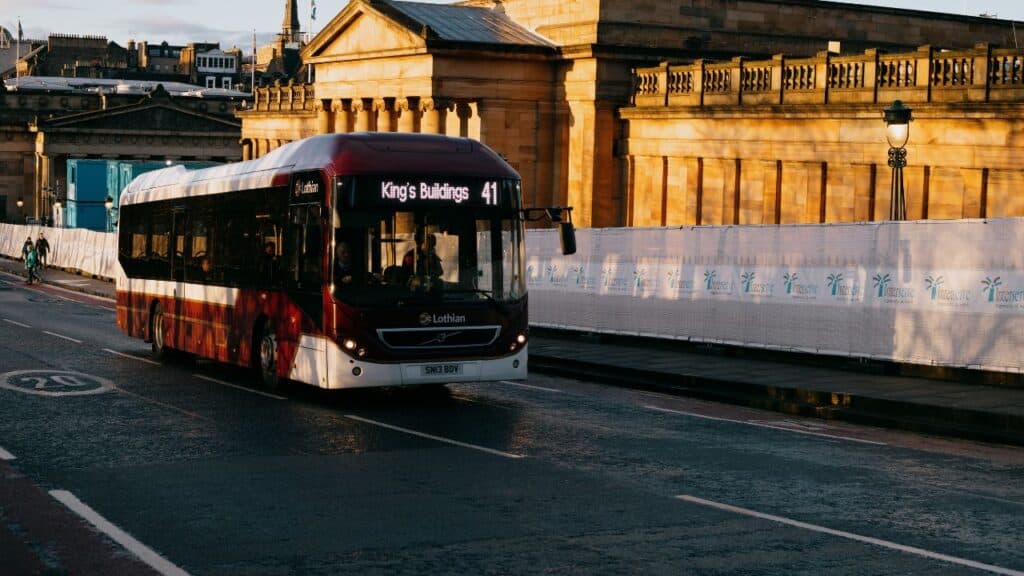 Lothian Bus in Edinburgh, Scotland