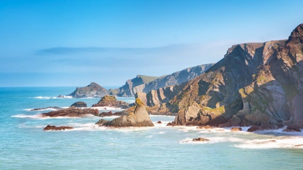 North Devon coast, England